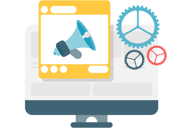 Marketing de conteúdo  Illustration