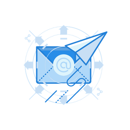 Marketing de email  Ilustração