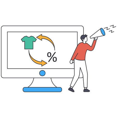 Marketing de marca  Illustration