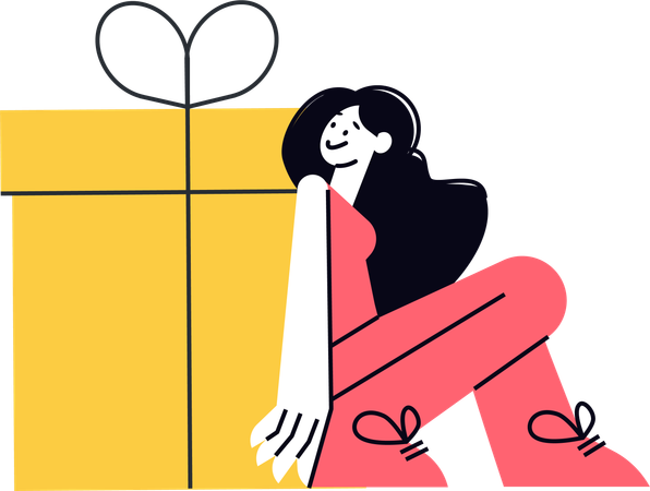 Marketing de presentes Ilustração