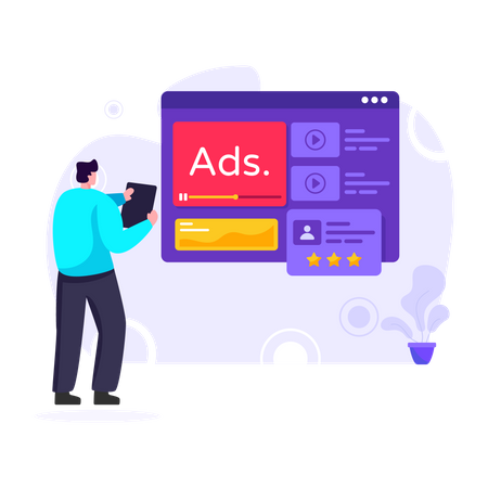 Marketing de vídeo  Ilustração