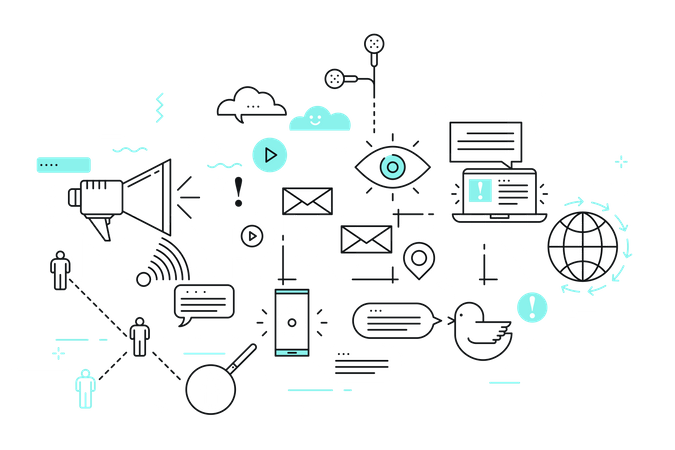 Marketing d'entreprise  Illustration