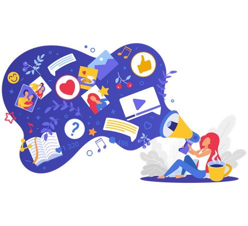 Marketing d'entreprise  Illustration