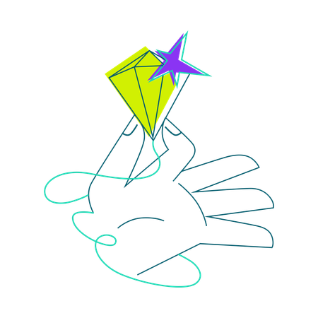 Marketing du diamant  Illustration