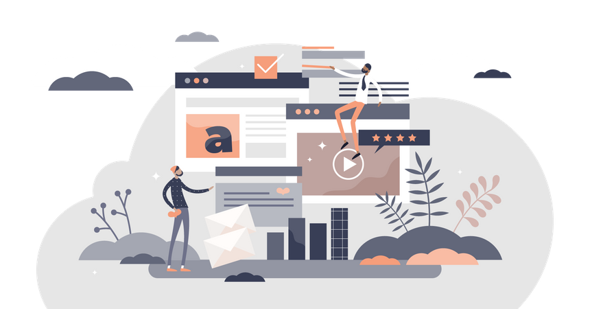 Marketing digital  Ilustração