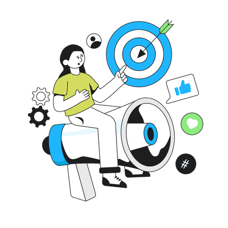 Marketing digital  Ilustração
