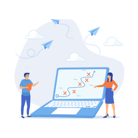 Marketing en ligne  Illustration