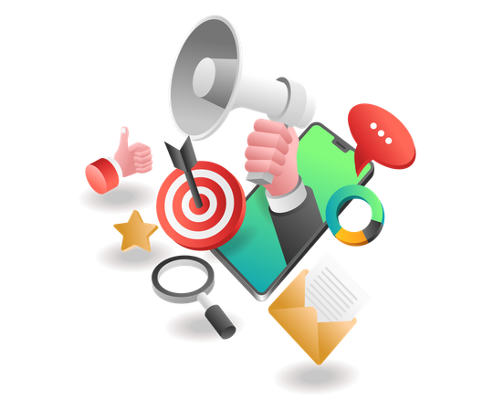 Marketing de medios sociales  Ilustración