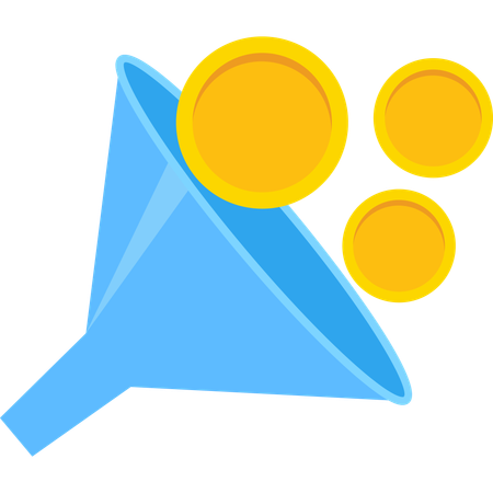 Marketing funnel  Illustration