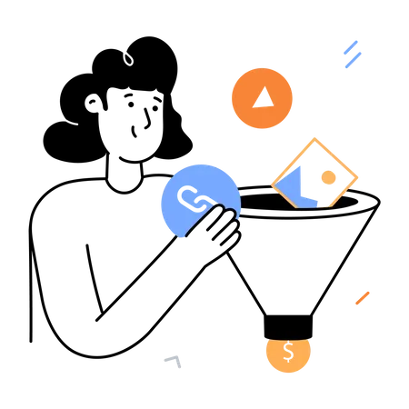 Marketing Funnel  Illustration
