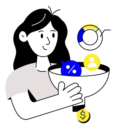 Marketing Funnel  Illustration