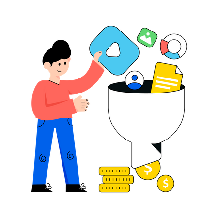 Marketing Funnel  Illustration