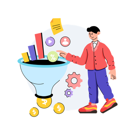 Marketing Funnel  Illustration