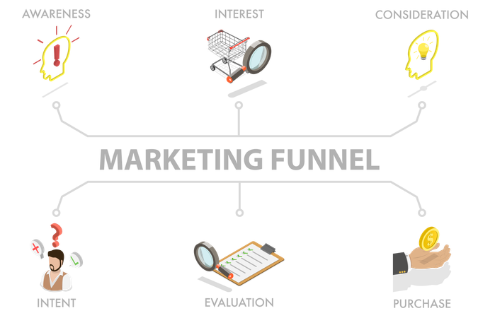 Marketing Funnel  Illustration
