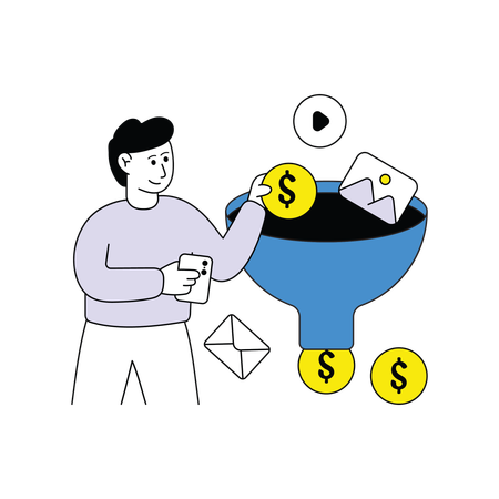 Marketing Funnel  Illustration