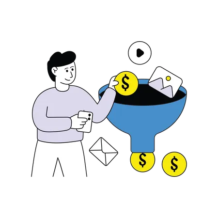 Marketing Funnel  Illustration