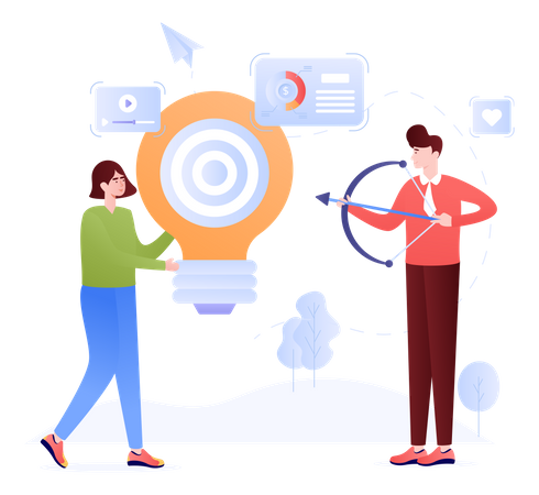 Marketing Goal  Illustration