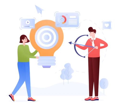 Marketing Goal  Illustration