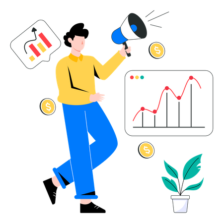 Marketing Growth  Illustration