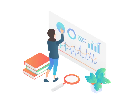 Marketing growth analysis  Illustration