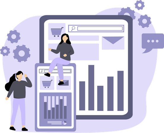 Marketing Growth analysis  Illustration