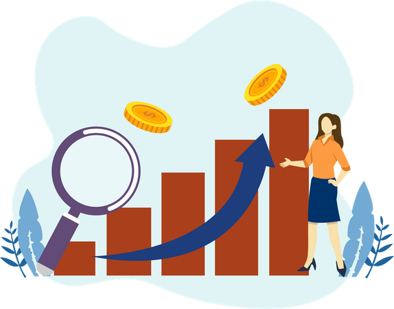 Marketing Growth Analysis  Illustration