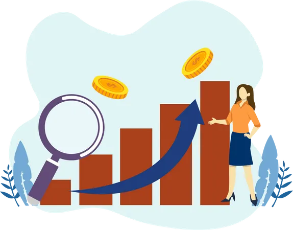 Marketing Growth Analysis  Illustration