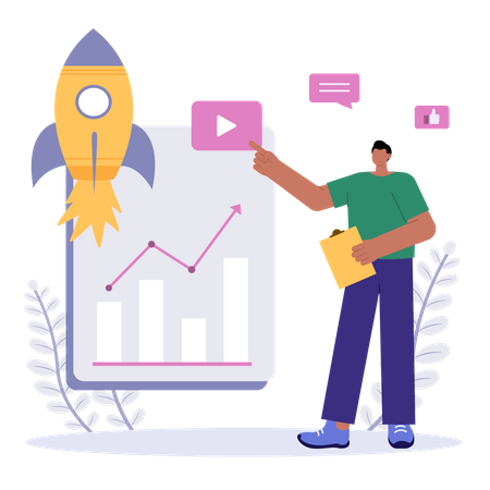 Marketing Growth  Illustration