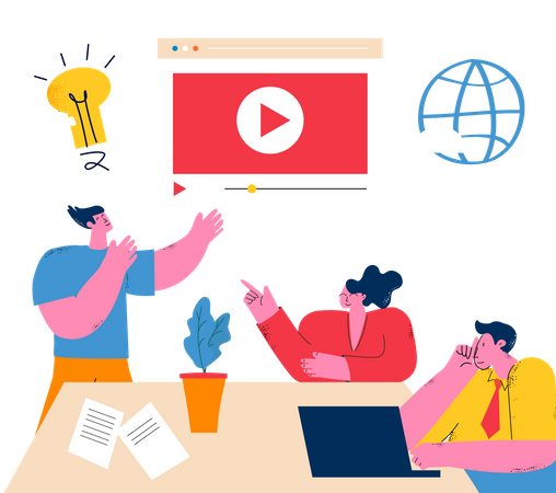 Marketing idea  일러스트레이션