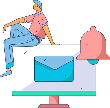 Marketing mails sent by team  Illustration
