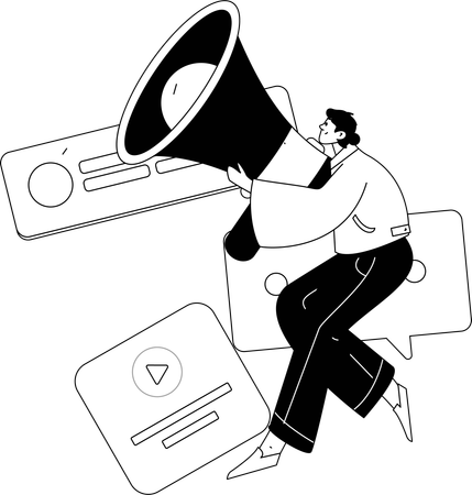 Le marketing numérique  Illustration