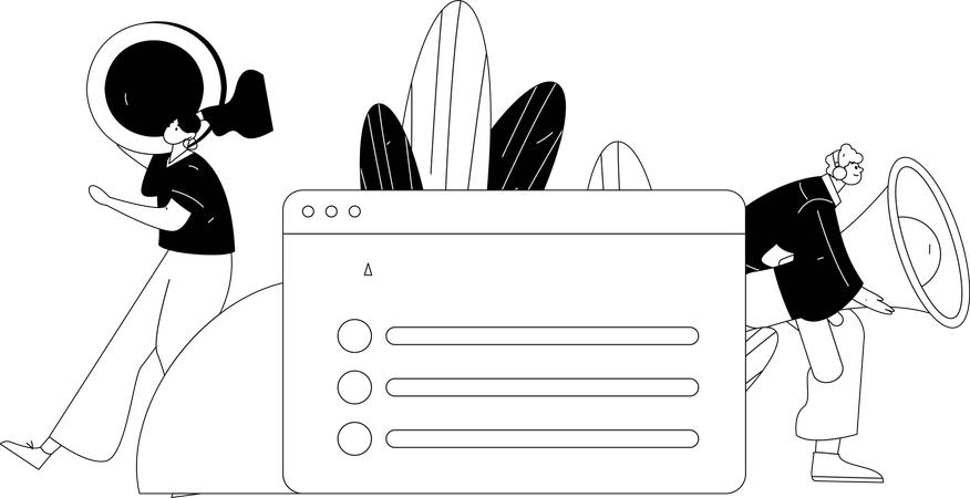 Le marketing numérique  Illustration