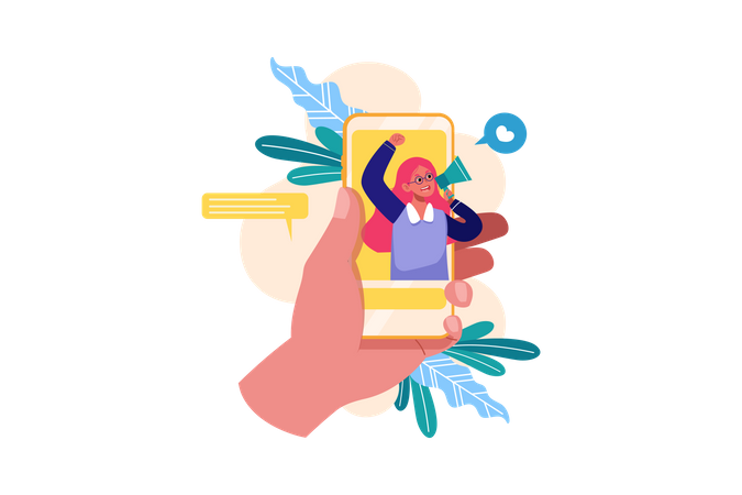 Marketing of referral program  Illustration