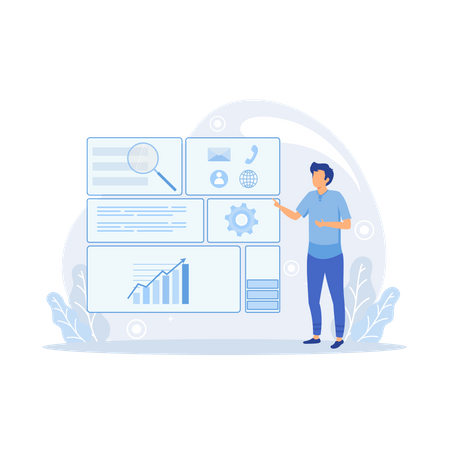 Marketing on-line  Ilustração