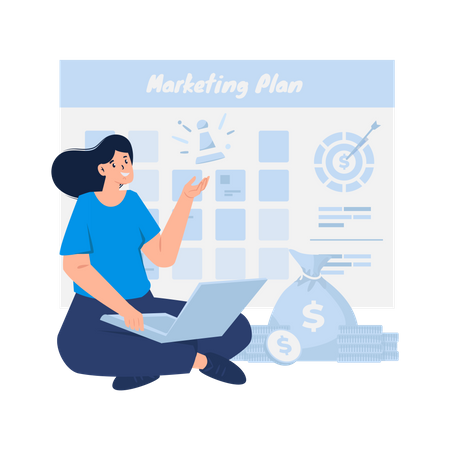 Marketing plan strategy  Illustration