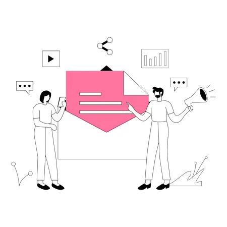 Correo de propaganda  Ilustración