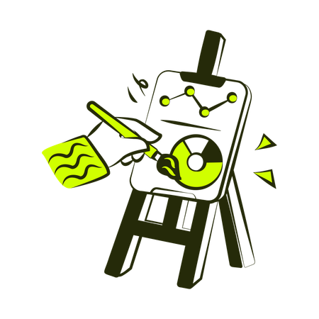 Marketing Report  Illustration