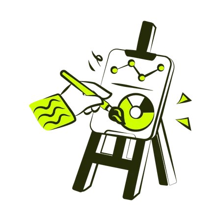 Marketing Report  Illustration