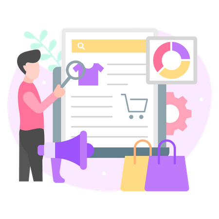 Marketing SEO  Illustration