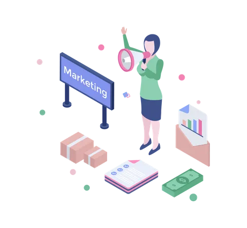 Marketing services  Illustration