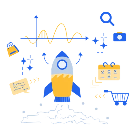 Marketing Startup  Illustration