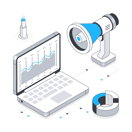 Marketing-Statistiken  Illustration