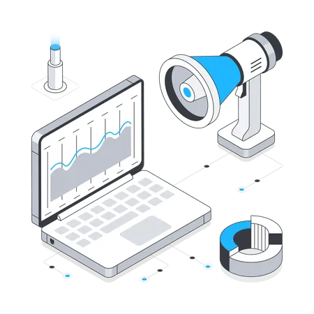 Marketing-Statistiken  Illustration