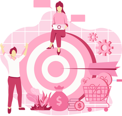 Marketing target  Illustration