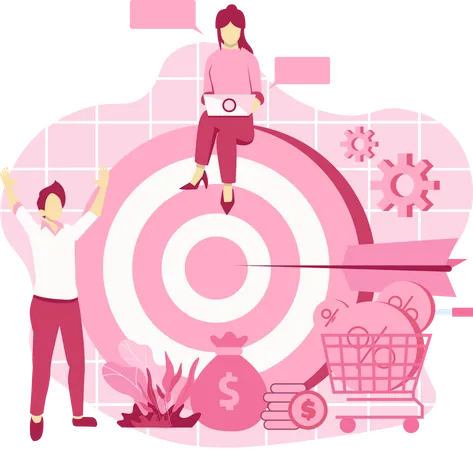 Marketing target  Illustration