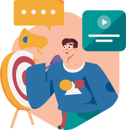 Marketing target  Illustration