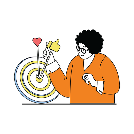 Marketing target  Illustration