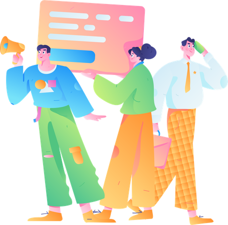 Marketing team  Illustration