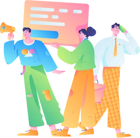 Marketing team  Illustration