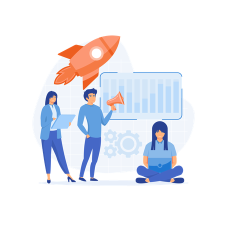 Marketing team  Illustration